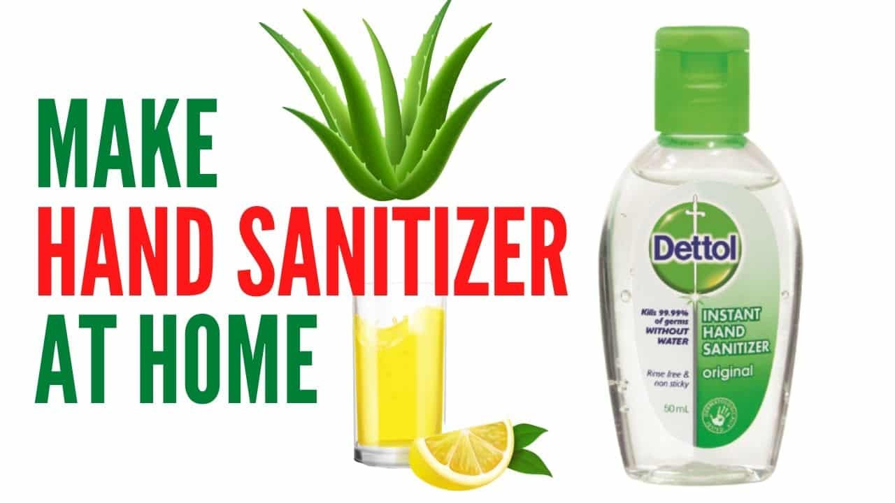 make hand sanitizer at your home